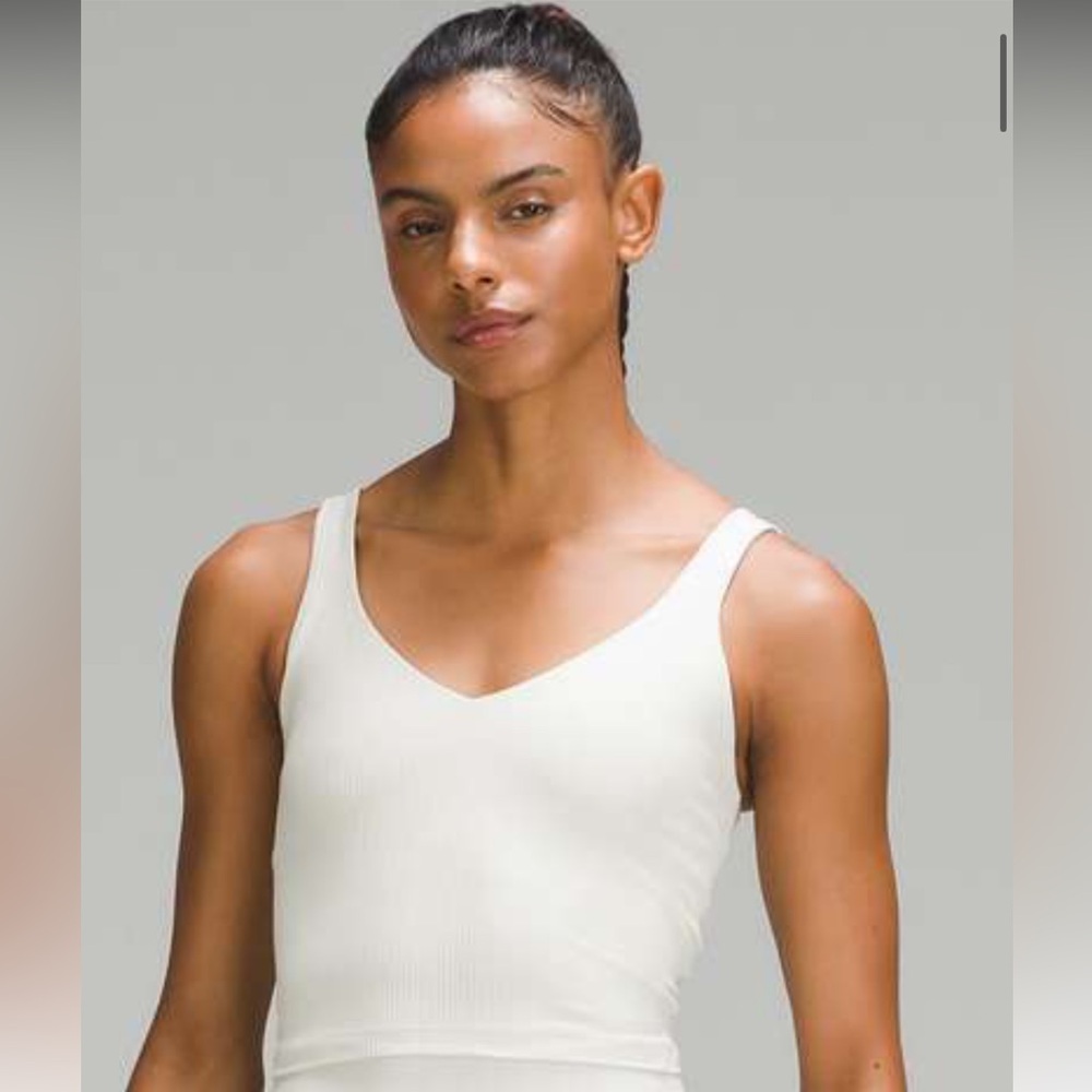 lululemon athletica Cream Align Ribbed Tank Top